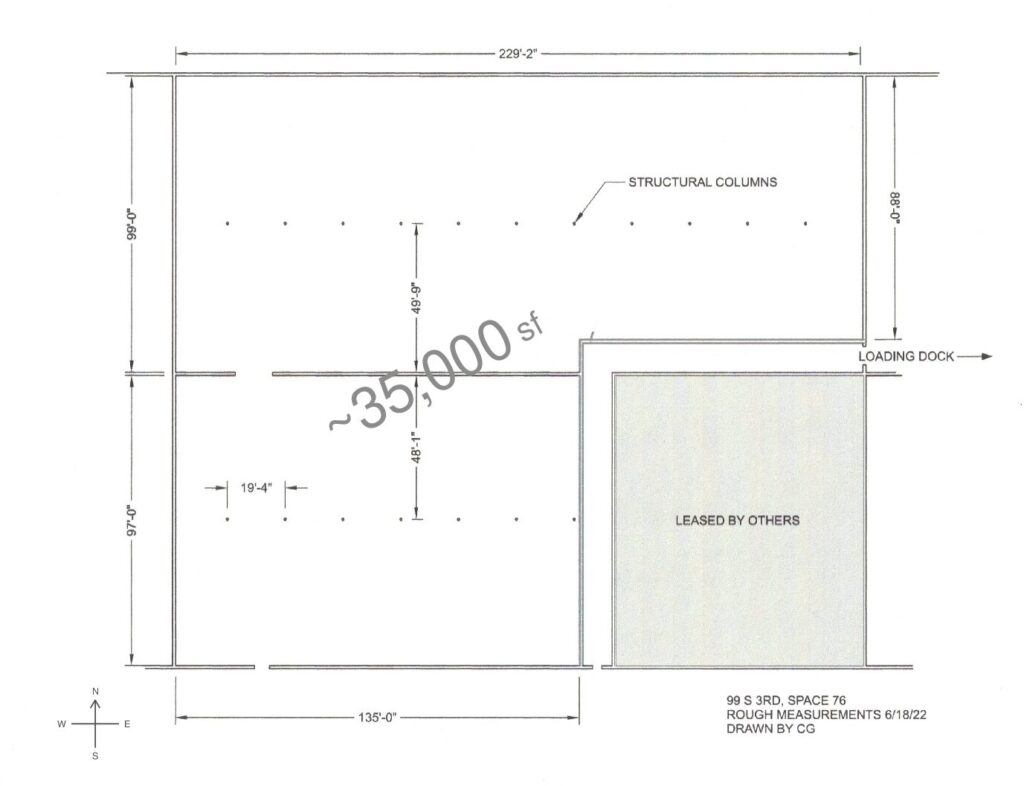 ~35,000 SF Space Diagram